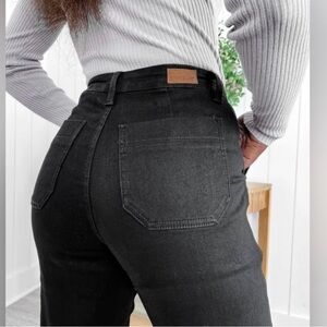 Judy Blue Drawstring Jogger Black Jeans 11/30